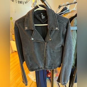 Denim black Moto jacket